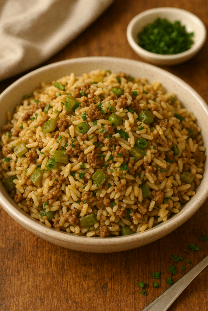 The current image has no alternative text. The file name is: 🍛-Louisiana-Style-Dirty-Rice.png